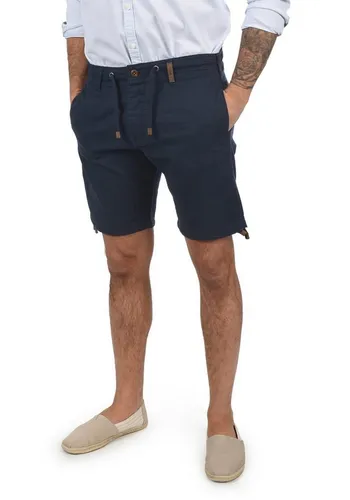 Indicode IDMoses Herren Leinenshorts – Kurze Bermuda mit Kordel, Regular Fit, Größe: 3XL, Farbe: Night Sky (450) - Klassische Leinenbermuda für stilvolle Sommerlooks. Mit Tunnelzug und praktischen Taschen bietet sie Komfort und Vielseitigkeit – ideal für Freizeit und Strand.