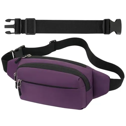 Bauchtasche Gürteltasche Hüfttasche mit Einem 30 cm Verlängerten Gürtel Unisex Modern Umhängetaschen Handytasche für Outdoor Reise Wandern Hundetraining Damen und Herren