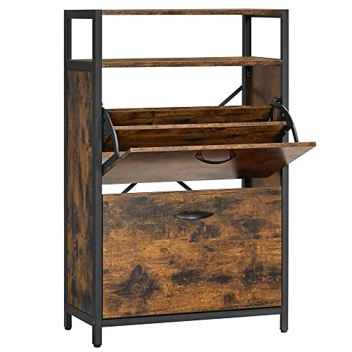 Schuhregale & -schränke Braun von VASAGLE