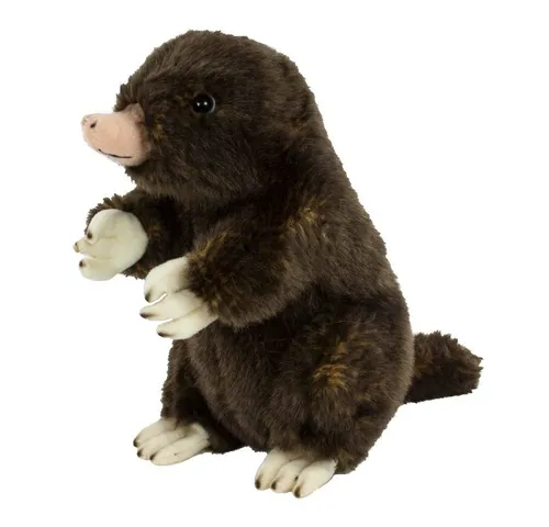Teddys Rothenburg Kuscheltier Maulwurf braun 21 cm stehend Plüschtier Stofftier (Stoffmaulwurf, Plüschmaulwurf)
