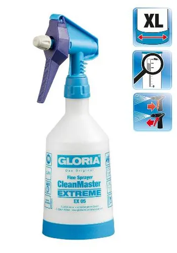 Gloria 000608.0000 Desinfektion - Feinsprüher CM Extreme, ölfest und ergonomisch für effektive Reinigung und Desinfektion