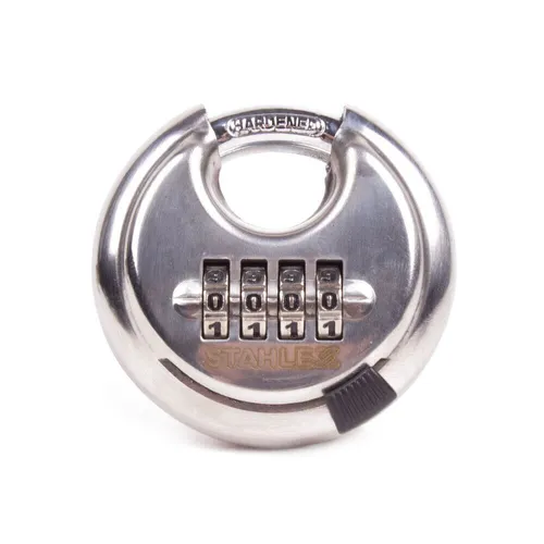 Edelstahl Vorhangschloss 70 mm Zahlenschloss Vorhängeschloss Hängeschloss neu