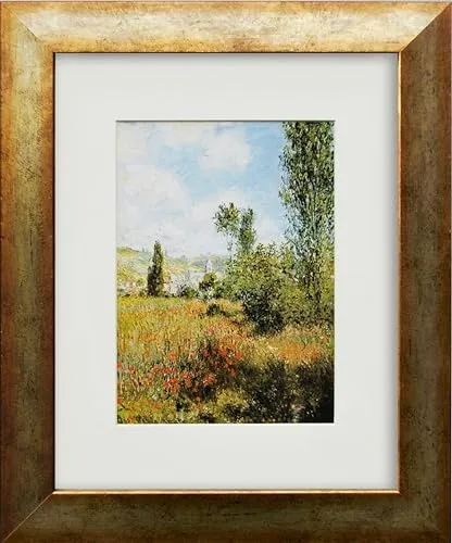 artissimo Bild gerahmt 30x35 cm Claude Monet „Ile Saint-Martin II“ AG3802 – eleganter Kunstdruck mit Rahmen für stilvolle Räume