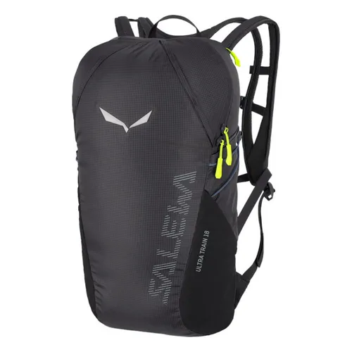 Salewa Ultra Train 18L Rucksack - Schwarz - Wanderrucksäcke mit 18L Volumen, ideal für Bergwanderungen. Das Dry Back-System sorgt für optimale Belüftung und reduziert Schwitzen.
