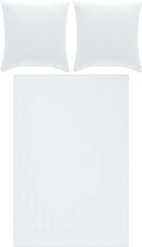 Erwin Müller Seersucker Bettwäsche-Set Uni Rosenheim in weiß von Erwin Müller