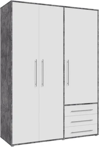 Moderner Kleiderschrank in Grau