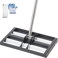 VEVOR Rasenrakel mit Rolle 254x431mm - Lerncomputer für Rasenpflege; robust, rostbeständig und vielseitig einsetzbar – ideal für einen perfekten Rasen!