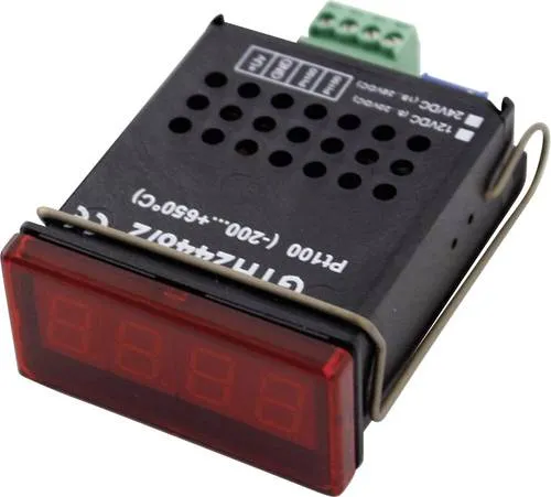 Greisinger GTH 2448/5 Temperatur-Messgerät - Präzises Temperaturmessgerät für -60 bis +199.9°C mit Pt1000 Fühler, ideal für kompakte Einbauten in Frontplatten von 1 bis 10 mm.