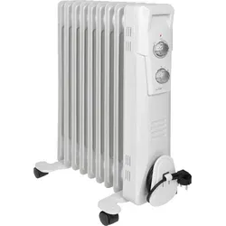 Clatronic RA 3736 Ölradiator - Öl Radiatoren mit 3 Leistungsstufen und integriertem Überhitzungsschutz für sichere, mobile Wärme in Ihrem Zuhause.