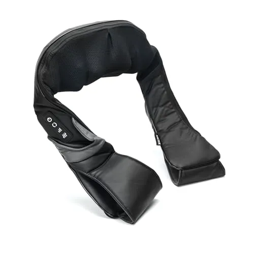 Salter EE6934BLKSTKEU7 Nacken Massagegerät mit Wärme, Shiatsu, 3 Intensitätsstufen, 4 Massageköpfe, Comfort Wrap gegen Rückenverspannungen, Nacken, Schultern, UK/EU-Stecker, Muskelschmerzlinderung