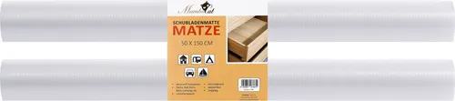 Schubladenmatte Matze 2 teiliges Set | 150 x 50 cm | transparente Antirutschmatte - zuschneidbar