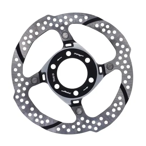 TRP Felgenbremse - Felgenbremse mit TRP33 TWOPIECE Standard Rotor, zweiteiliger 6-Loch Scheibenrotor für optimale Wärmeableitung und hohe Toleranz, ideal für anspruchsvolle Fahrer.