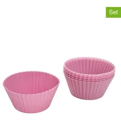 Zenker 6er-Set Silikon-Muffinförmchen in Pink von Zenker