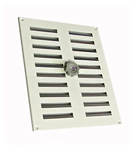 Lüftungsgitter LG 3025 SW Schiebegitter Alu Weiß PVD 300 x 250 Zuluft Abluftgitter