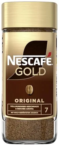 NESCAFÉ GOLD Original, löslicher Bohnenkaffee, Instant-Kaffee aus erlesenen Kaffeebohnen, koffeinhaltig, 1er Pack (1 x 100g)
