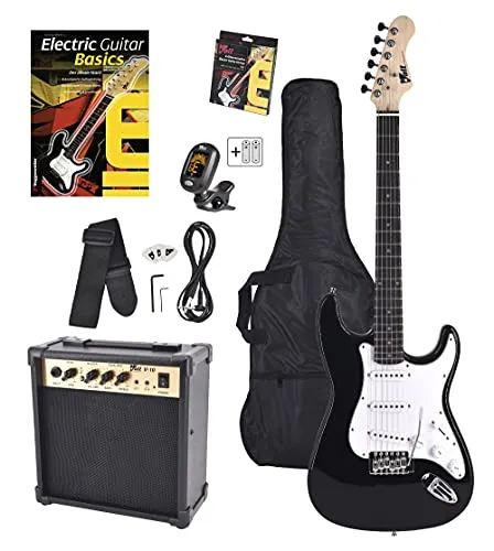 Voggenreiter EG100 E-Gitarren-Set - Gitarren-Set mit Verstärker und Zubehör, ideal für Einsteiger und Hobby-Musiker, um sofort loszulegen.