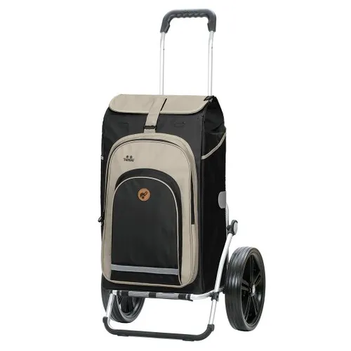 ANDERSEN Einkaufstrolley - Royal Shopper Hydro 2.1 schwarz - Einkaufstrolley mit 62 L Volumen, klappbar und multifunktional – ideal als Rucksack oder Thermo-Tasche für vielseitige Einsätze.
