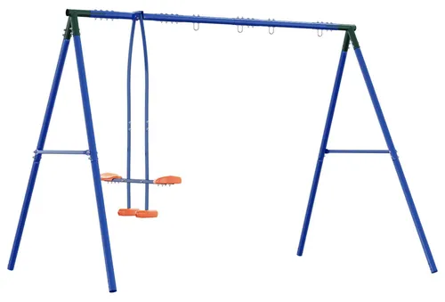 vidaXL Schaukelgestell für draußen mit Schwebesitz für bis zu 4 Kinder - Erlebe unvergessliche Spielmomente im Freien mit diesem stabilen Schaukelgestell aus Stahl. Ideal für gemeinschaftliche Aktivitäten, bietet es Platz für bis zu 4 Kinder und ermöglicht individuelles Zubehör. Perfekt für Garten und Terrasse!