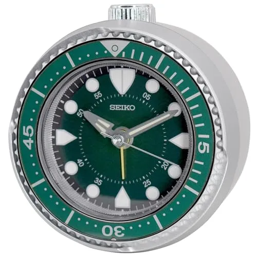 Seiko QHE207A Wecker mit Quarz-Uhrwerk in grün von Seiko