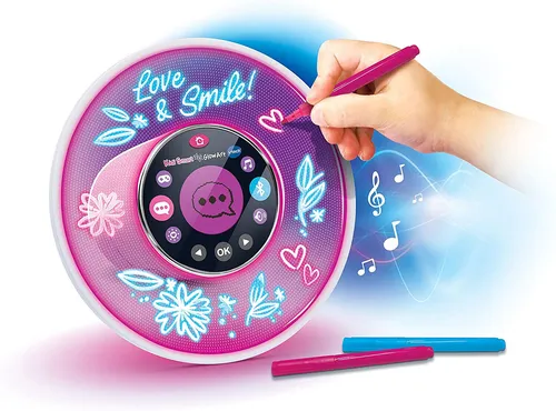 Vtech Electronics 80-531904 KidiSmart Glow Art - Kreatives Lernspielzeug mit Uhr- und Weckfunktion, Bluetooth-Verbindung und interaktiven Inhalten für Kinder