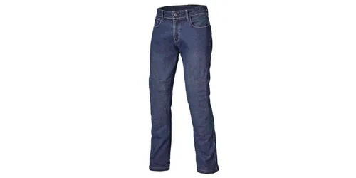 Held Newport Jeans - Blau - 34/32 - Robuste Motorradhose aus Armalith® Stretch Denim mit 4 Außentaschen und höhenverstellbaren Soft-Protektoren. Ideal für Sicherheit und Komfort bei jeder Fahrt.