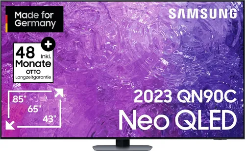 Samsung GQ75QN90CAT LED-Fernseher 75 Zoll - Smart-TV mit Neo Quantum HDR+ und Neural Quantum Prozessor 4K für beeindruckende Bildqualität sowie Dolby Atmos für ein immersives Klangerlebnis.