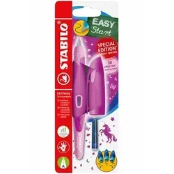 STABILO EASYbirdy 3D DreamWorld Special Edition - Ergonomischer Schulfüller für Rechtshänder - Füller für Rechtshänder mit rutschfester Griffzone und individuell einstellbarem Federwinkel für ein sauberes Schriftbild. Inklusive Patrone und 3D-Struktur-Design für einen besonderen Schreibspaß.