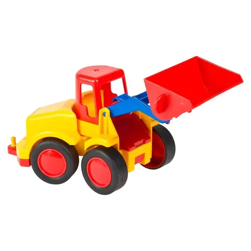 WADER QUALITY TOYS Spielzeug-Radlader Basics - Bunter Schaufellader für Baustellenabenteuer, ideal für Kinder ab 12 Monaten