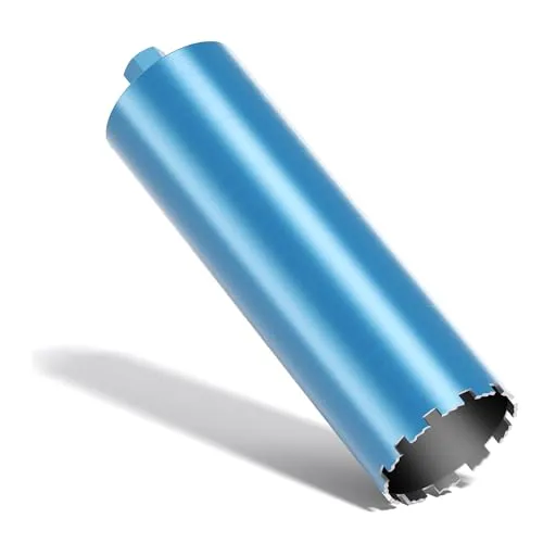 Wiltec Diamantbohrkrone Typ 1 (Shark) Ø 132 mm, Bohrkrone 450 mm, 1¼ UNC Nassbohrkrone, Diamantbohrer für Beton, Stein, Granit