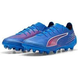 Puma ULTRA 6 ULTIMATE AG - blau - Fußballschuhe mit innovativem Funktions-Mesh für präzise Schüsse und optimales Spielgefühl. Der PWRTAPE Stützrahmen sorgt für Stabilität, während die SPEEDSYSTEM-Laufsohle für maximale Geschwindigkeit sorgt.