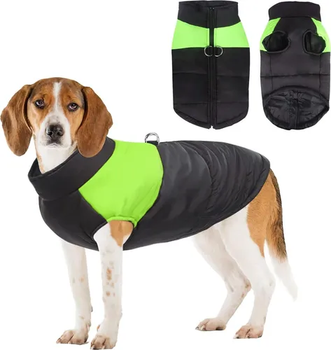 Wasserdichter Hundemantel für alle Größen – 3XL, blau - Hochwertiger Hundemantel aus wasserdichtem Material, ideal für kaltes Wetter. Mit praktischem D-Ring für Hundeleinen und einfachem Reißverschluss. Perfekt für aktive Hunde, die auch bei Regen und Schnee draußen spielen möchten.
