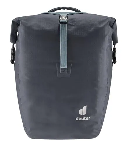 Deuter Weybridge Gepäckträgertasche graphite 20 + 5 L - Fahrradtaschen mit erweiterbarem Volumen von 20 auf 25 Liter, ideal für längere Touren und flexibles Gepäckmanagement.