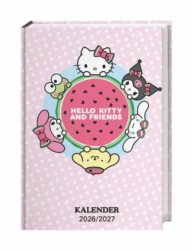 Hello Kitty 17-Monats-Kalenderbuch A5 2027 - 17 Monate. Von August 2026 bis...