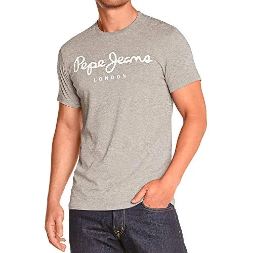 Pepe Jeans Herren Original Stretch N T-shirt, Grau (Grey Marl), XS