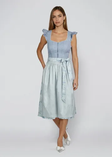 Spieth & Wensky Dirndl Hadi mit Blumenprint in Blau in blau von Spieth & Wensky