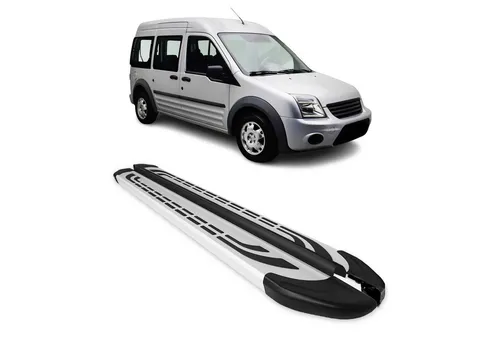 OMAC Kfz-Schmutzfänger Seitenbretter für Ford Connect 2002-2013 L2 - Hochwertige Aluminium Trittbretter für Ford Connect L2, rutschfest und robust. Ideale Lösung für sicheres Ein- und Aussteigen. Schützt die Karosserie vor Schäden und verleiht Ihrem Fahrzeug einen sportlichen Look.