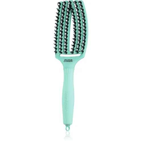 Olivia Garden Fingerbrush Boar & Nylon Haarbürste mit Nylon- und Eberborsten Arctic Teal 1 St.
