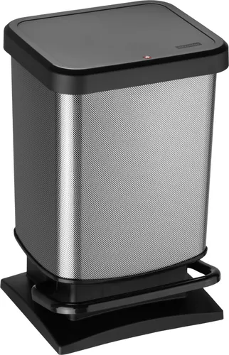 Rotho Paso Mülleimer 20l mit Pedal in rot von Rotho