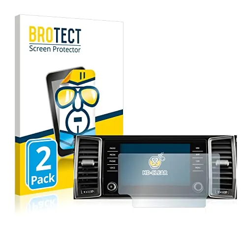 BROTECT 2 Stück Schutzfolie für Skoda Amundsen Kodiaq 2017-2018 Infotainment System 8