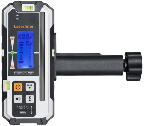 Laserliner 028.85 Laserempfänger für Linienlaser - Rotationslaser Empfänger mit langer Empfangsreichweite und digitaler Millimeter-Anzeige für präzise Höhenmessungen, ideal für Bauprojekte.