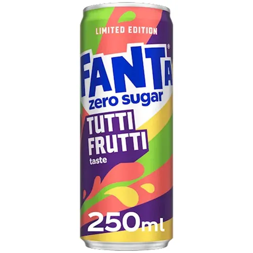 Fanta Tutti Frutti Zero Sugar Limited Edition 250ml Erfrischungsgetränk