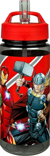 Avengers Trinkflasche Mit Kippen Auf Spender Rot