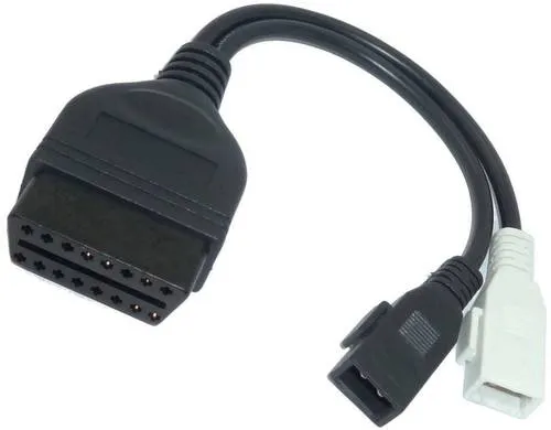 Adapter Universe OBD2-Diagnosegerät 2x2 Interface Adapter OBD2 7250 - Diagnosetester für ältere VAG-Fahrzeuge, ermöglicht einfache Verbindung mit Diagnosegeräten für Autos vor 1995 ohne OBD2-Anschluss.
