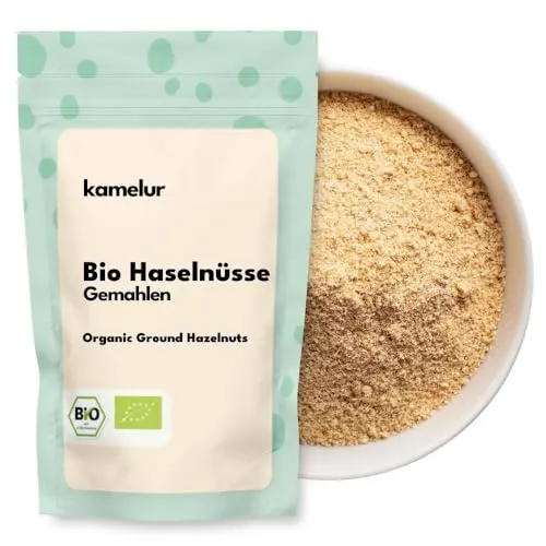 Kamelur Bio Haselnüsse gemahlen (100g), hochwertige BIO Haselnüsse gemahlen und geröstet