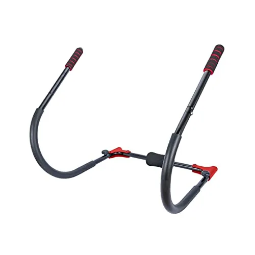 Ultrasport 3in1 Bauchtrainer, Faltbarer AB Trainer für Crunches, Liegestütze & Tiefe Kniebeugen, Kopfablage und Handgriffe gepolstert, größenverstellbar, Ab Bauchtrainer