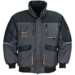 Produktbild Terrax Pilotenjacke Größe XL dunkelgrau/schwarz/orange