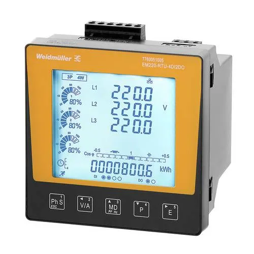 Weidmüller EM220-RTU-4DI2DO Wechselstromzähler 1 St. - Präziser Wechselstromzähler für genaue Messungen in Produktionsanlagen, ideal für effizientes Energiemanagement.