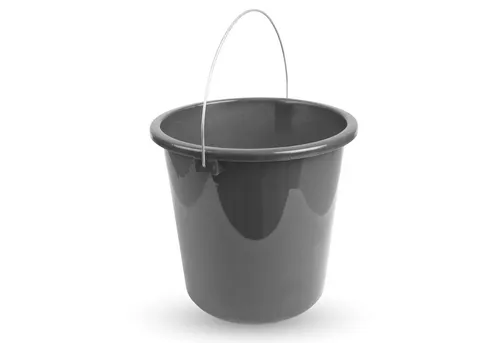 ProHome Putzeimer Kunststoffeimer Metallbügel, (1-tlg., 10 Liter), Eimer stapelbarer Haushaltseimer BPA-frei, Made in EU - Kunstsotff