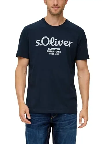 s.Oliver Baumwoll-T-Shirt mit Logo-Print