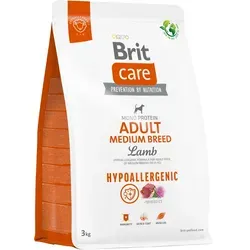 BRIT CARE Dog Hypoallergenic Adult Medium Breed Lamb 3kg+ Überraschung für den Hund